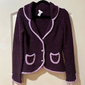 ANTHROPOLOGIE SLEEPING ON SNOW Long Sleeve Sweater Purple Women’s Size Small